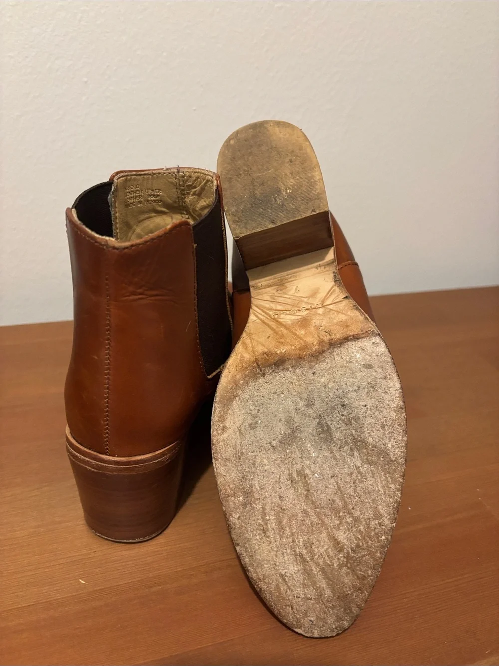 Nisolo Leather Chelsea Ankle Boots in Brandy